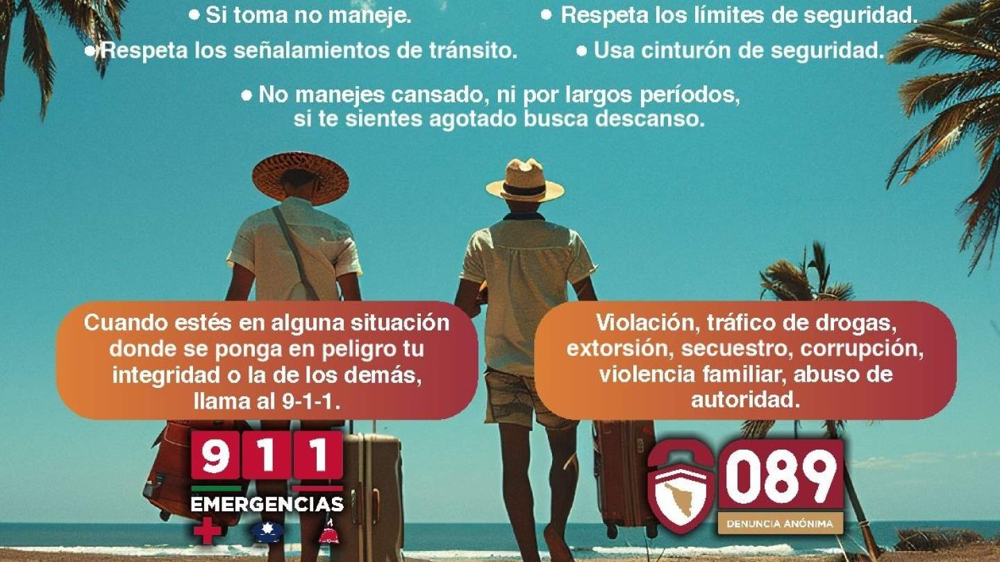 Gobierno de Sonora exhorta a prevenir accidentes estas vacaciones